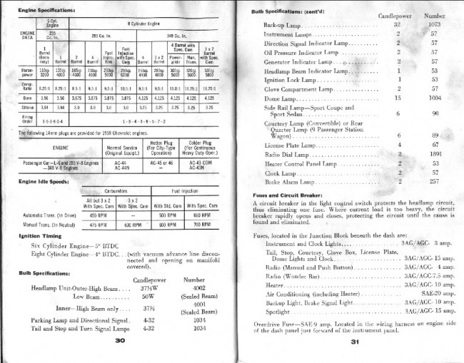 1959 Chevrolet Owners Manual 17 - xFrameChevy.com