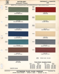 1959 Chevrolet Paint Chips – xFrameChevy.com