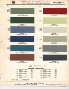 1960 Chevrolet Paint Chips – xFrameChevy.com